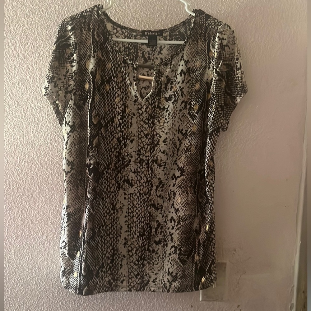 Animal print blouse